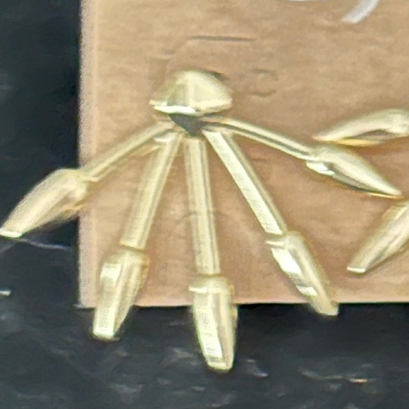 NEW PLUNDER Gold accented stud earrings - Picture 2 of 2